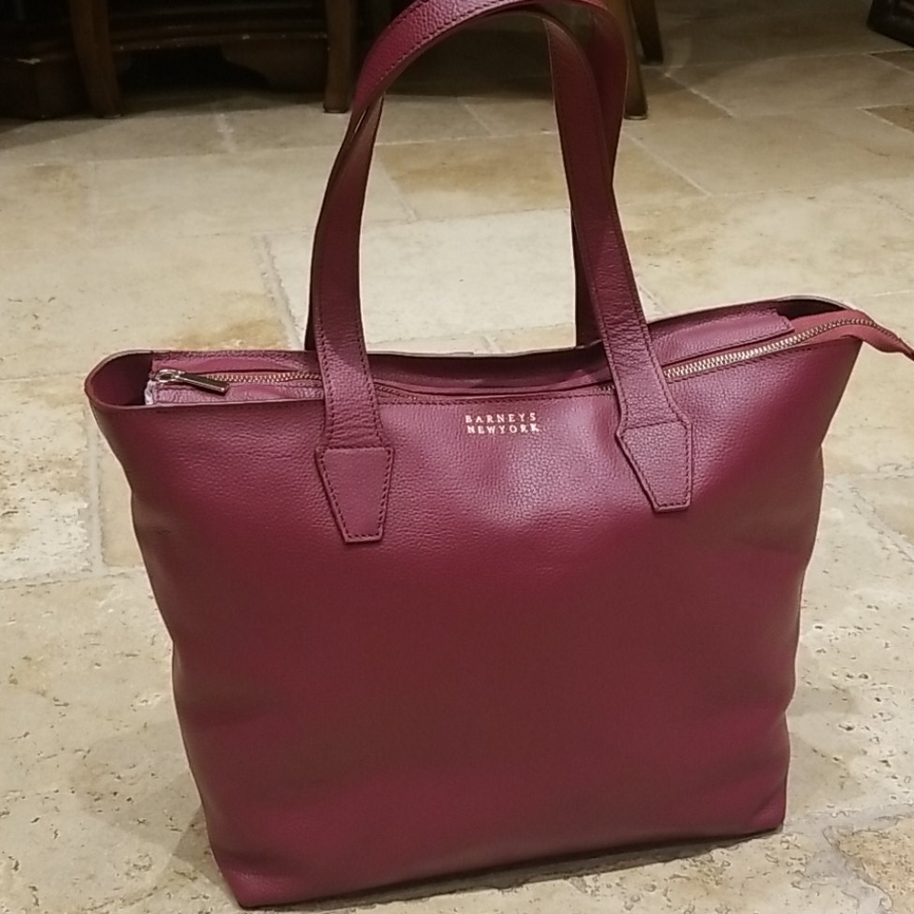 Barneys New York Leather Tote